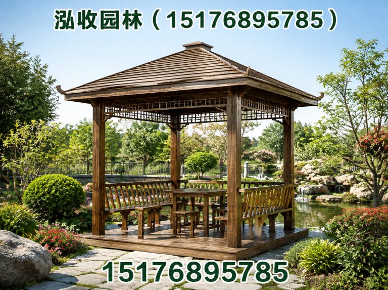 长治防腐木凉亭展示图